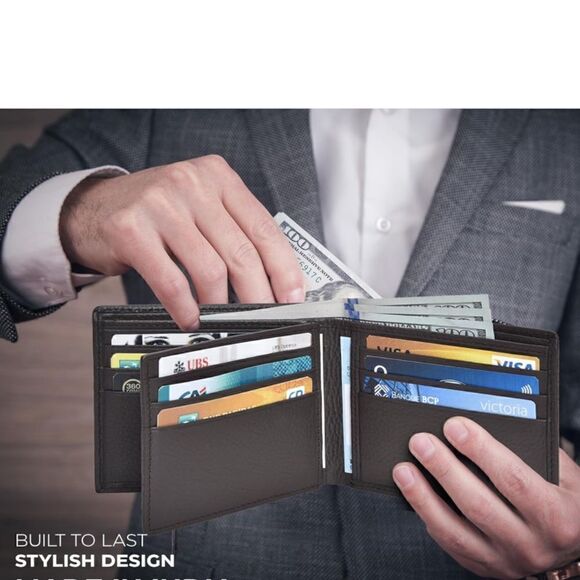 Leather Bifold Wallet - Picture 6 of 6